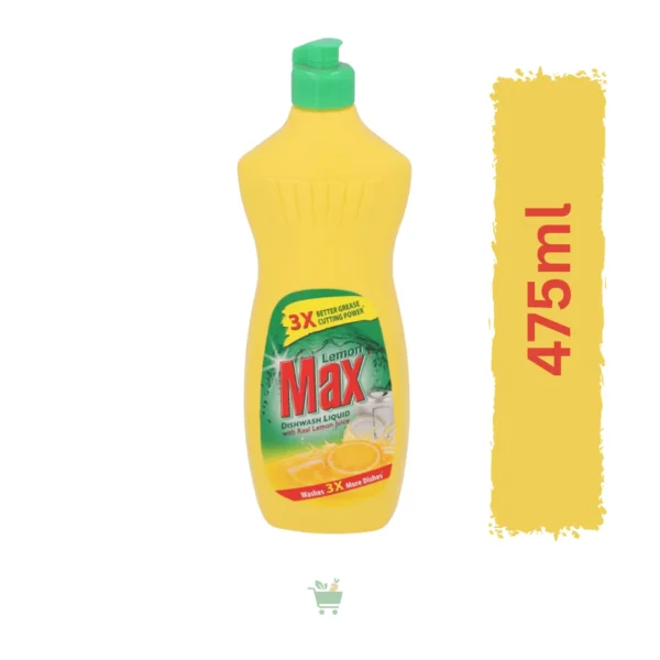 Lemon Max Dish Wash Liquid (475 ML)