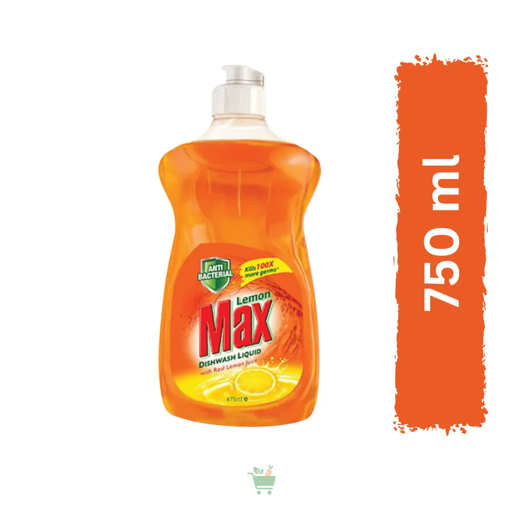 Lemon Max Dish Wash Anti-Bacterial (750 ML)